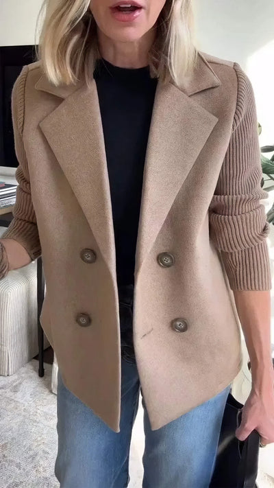 Claire | Cardigan Lungo Patchwork Chic e Super Comodo